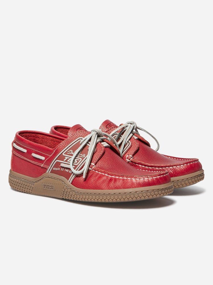 Chaussures Bateau - Homme - Globek 43 EU Large Rouge