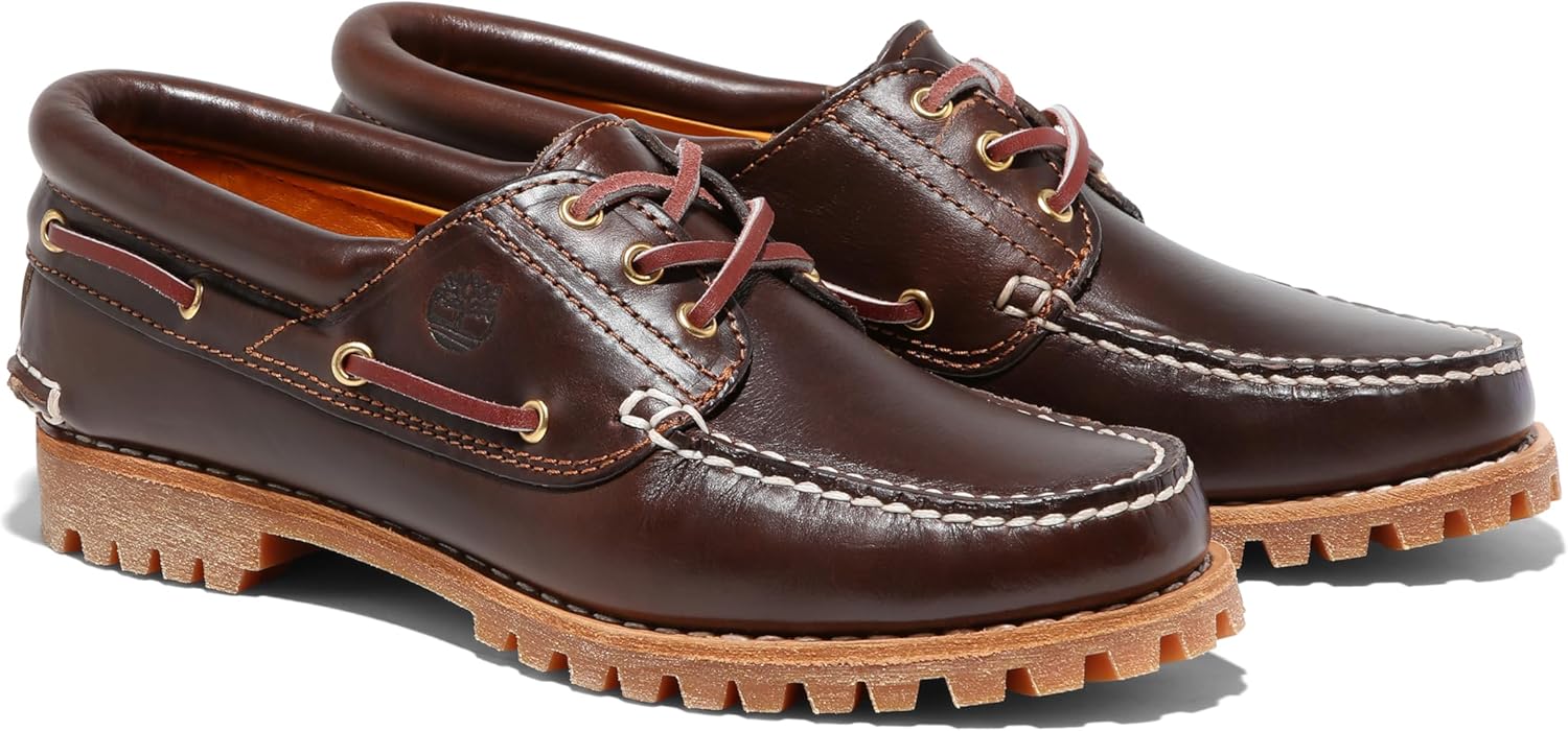 Heritage Noreen 3 Eye Chaussures Bateau pour Femme 39.5 EU Marron Brown Pull Up