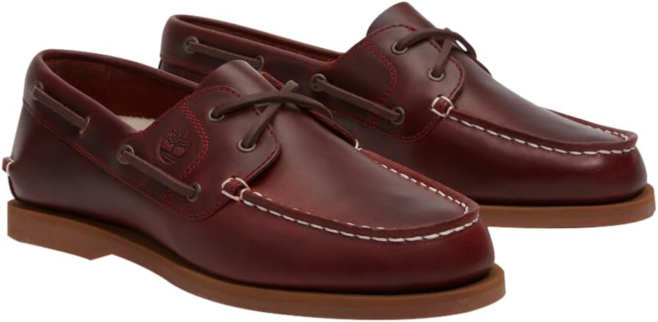 Timberland Chaussures Bateau Classiques A2Q9X Bordeaux Pleine Fleur Marron pour Femme, Mocassins à Lacets 39.5