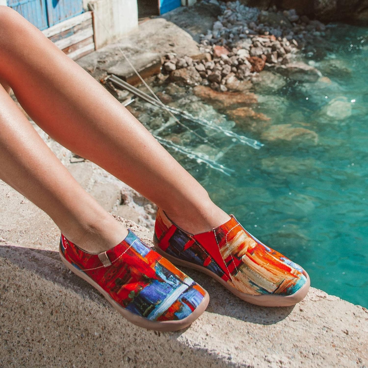 Mocassins et Loafers Femme - Chaussures Bateau Femme Confortables avec Style Art Chaussures Femme, Idéales pour la Marche Quotidienne Color Zone 39 EU