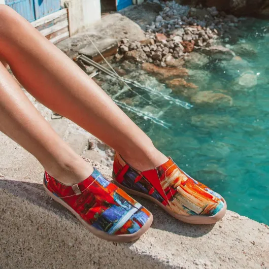 Mocassins et Loafers Femme - Chaussures Bateau Femme Confortables avec Style Art Chaussures Femme, Idéales pour la Marche Quotidienne Color Zone 39 EU
