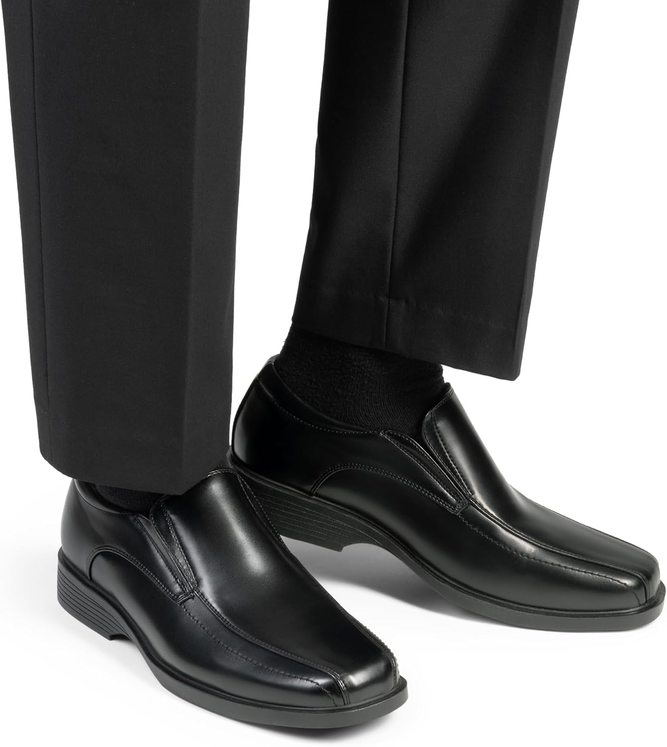 Mocassin Homme Classique Chaussures Bateau et Mocassins Hommes Confortable pour Marche Bureau Extérieur 44 EU Noir